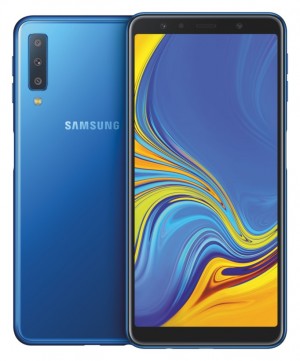 SMARTPHONE SAMSUNG GALAXY A7 SM A750F (2018) DUAL SIM 64 GB OCTA CORE 6" SUPER AMOLED 4G LTE WIFI BLUETOOTH TRIPLA FOTOCAMERA BLU